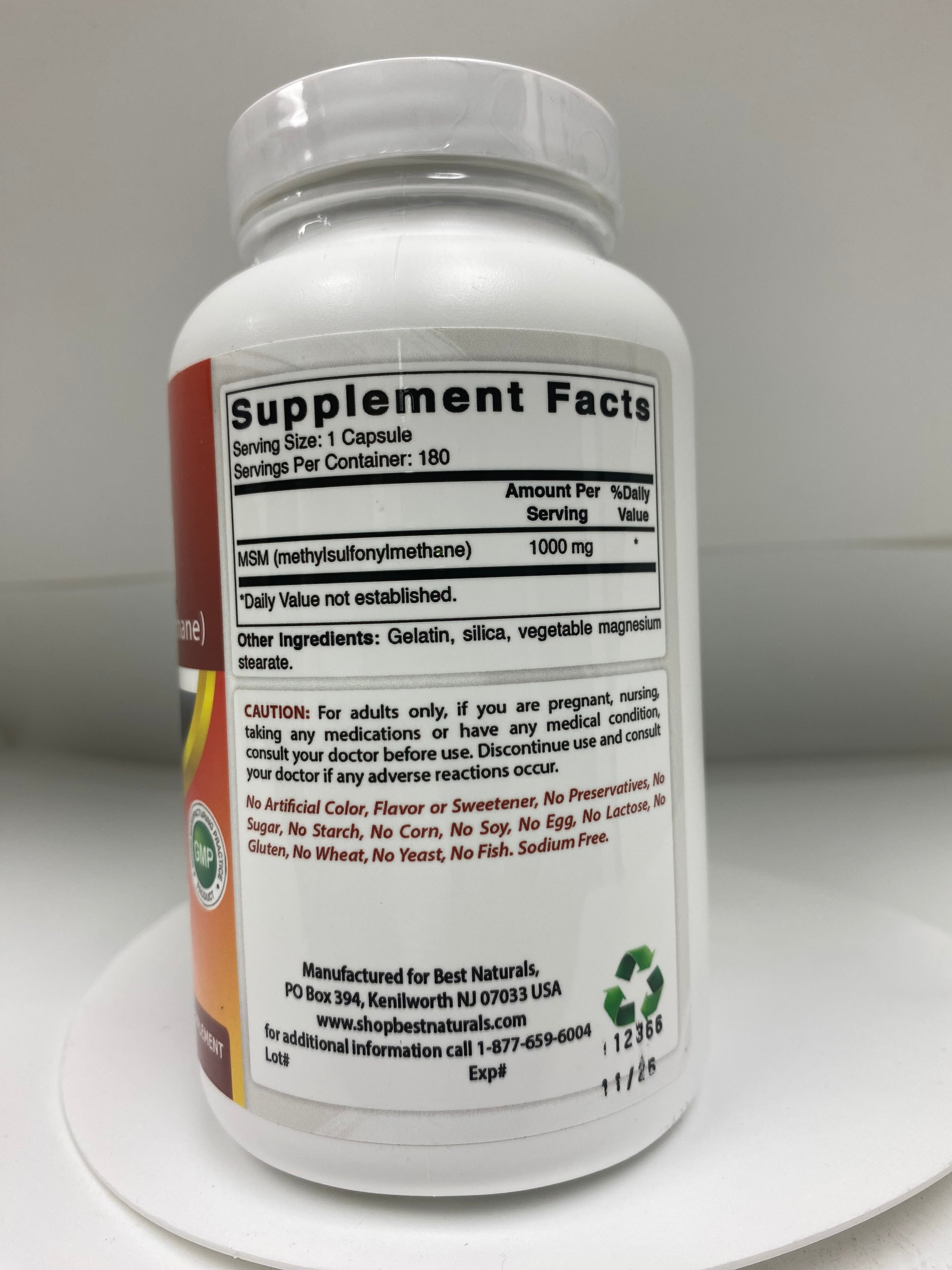 MSM (Methylsulfonylmethane) - Zumo Fresco