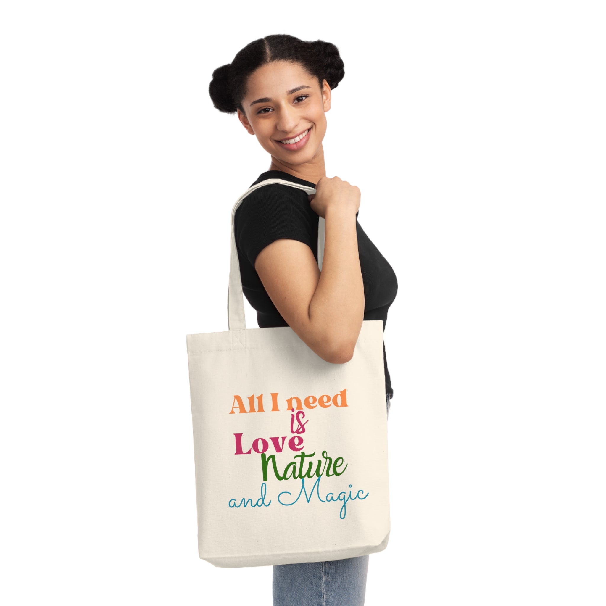 Quote Woven Tote Bag-All I need