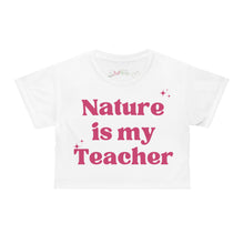 Load image into Gallery viewer, Mujer Naturista-Crop Tee (AOP)