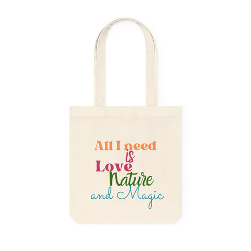 Quote Woven Tote Bag-All I need