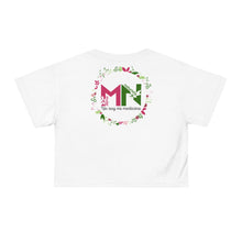 Load image into Gallery viewer, Mujer Naturista-Crop Tee (AOP)