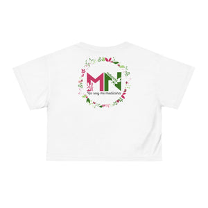 Mujer Naturista-Crop Tee (AOP)