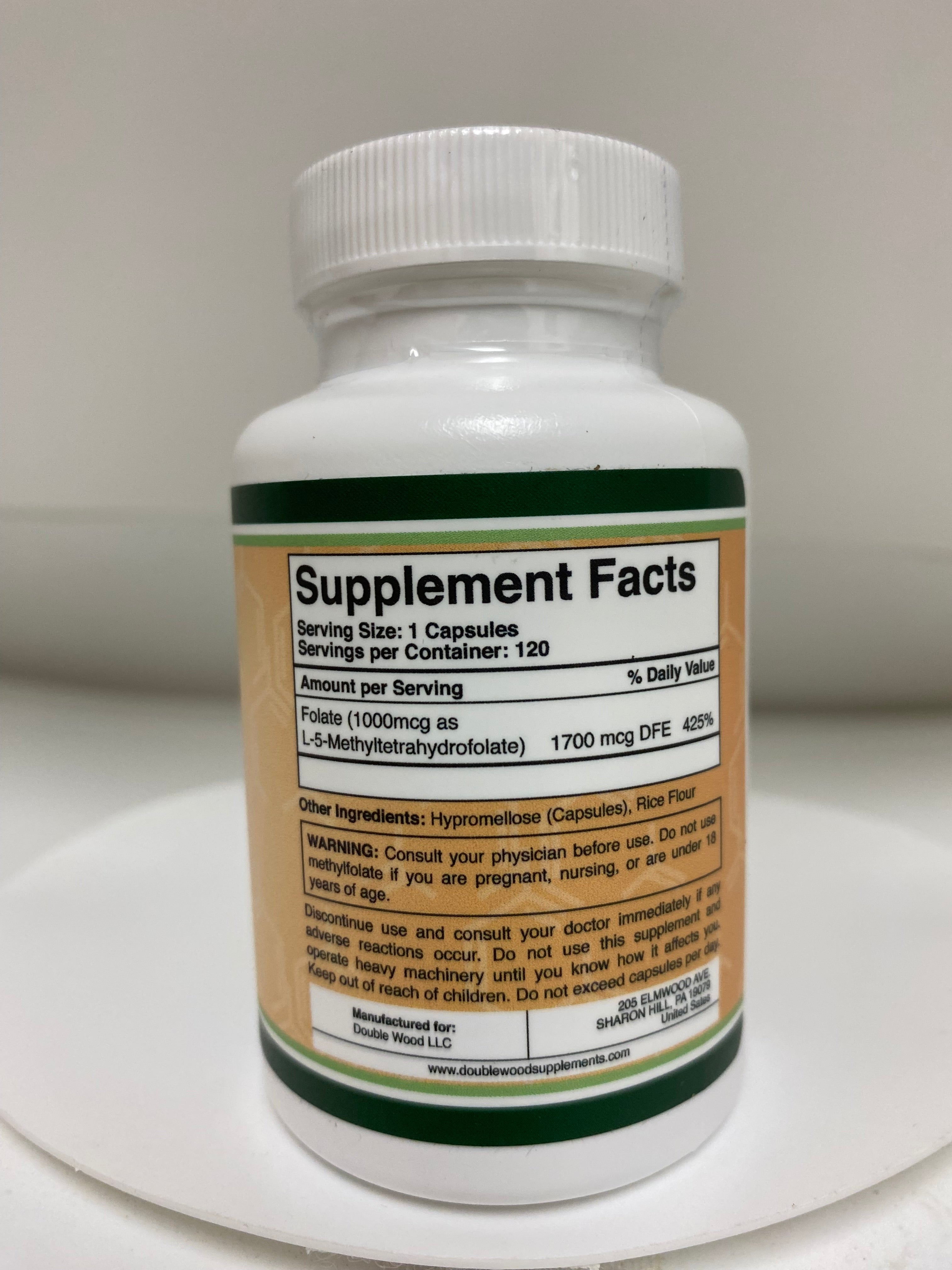 Methylfolate 1,000mcg - Zumo Fresco