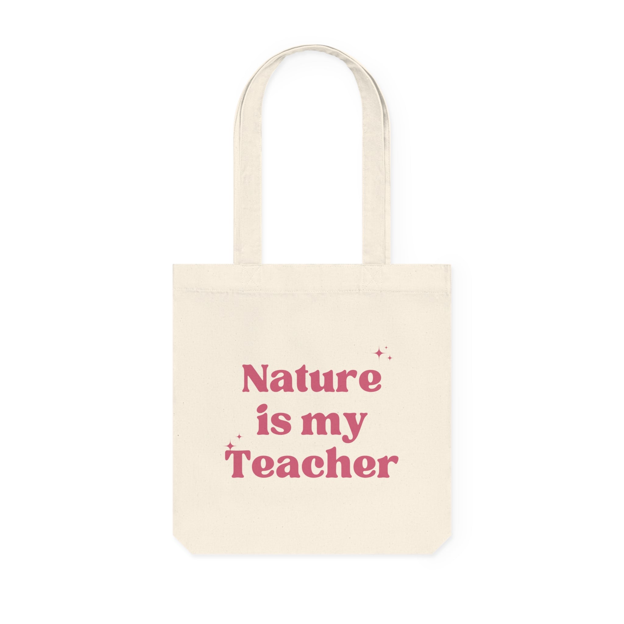 Quote Woven Tote Bag-Nature is my Teacher