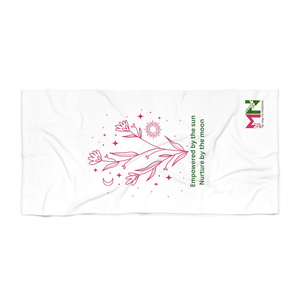 Mujer Naturista Quote-Beach Towel